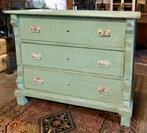 Brocante ladekast, commode, Ophalen, Gebruikt, 100 tot 150 cm, Metaal