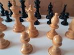 Oude gelakte schaakstukken, Ophalen of Verzenden, Minder dan 500 stukjes, Gebruikt, Schaken