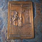 Bronzen Plaque P. de Hoogh - De Kelderkamer, Ophalen of Verzenden