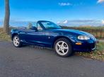 Mazda MX-5 1.6 I 2001 Blauw, Achterwielaandrijving, 40 €/maand, Beige, 4 cilinders