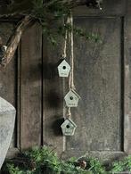 Zinken vogelhuisjes aan touw, Sliedrecht, Nieuw, Ophalen of Verzenden, Home Fourteen