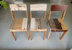 Piet Hein Eek stoelen sloophout 3x, Ophalen, Gebruikt, Drie