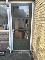 Houten buitendeur - schuurdeur, Doe-het-zelf en Verbouw, Deuren en Horren, Ophalen, Gebruikt, 80 tot 100 cm, Buitendeur