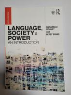 Studieboek Language, Society & Power - Mooney & Evans, Ophalen of Verzenden, Alpha, Zo goed als nieuw, WO