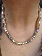 tri-Color Zilveren JÉH-jewels Collier ‘Touch of Gold’/ NIEUW, Sieraden, Tassen en Uiterlijk, Nieuw, Goud, Zilver, Verzenden