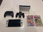 Nintendo Switch OLED + Mario Kart&Party + Switch Controller, Eén computer, Zo goed als nieuw, Ophalen, Avontuur en Actie