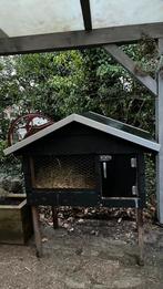 Groot en degelijk hardhout konijnenhok op poten, Ophalen, Gebruikt, 60 tot 90 cm, Konijn