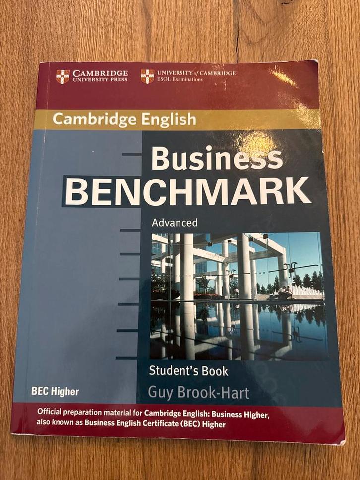 Cambridge English Business Benchmark Advanced, Boeken, Informatica en Computer, Zo goed als nieuw, Vakgebied of Industrie, Ophalen of Verzenden