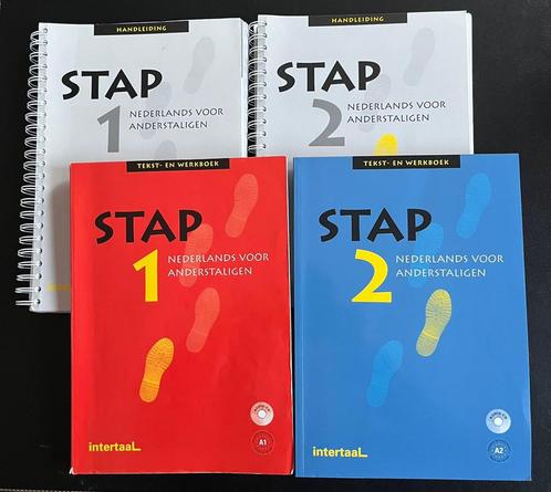 STAP 1 en 2 NT2 met CD’s en handleidingen, Boeken, Schoolboeken, Gelezen, Nederlands, Overige niveaus, Ophalen of Verzenden
