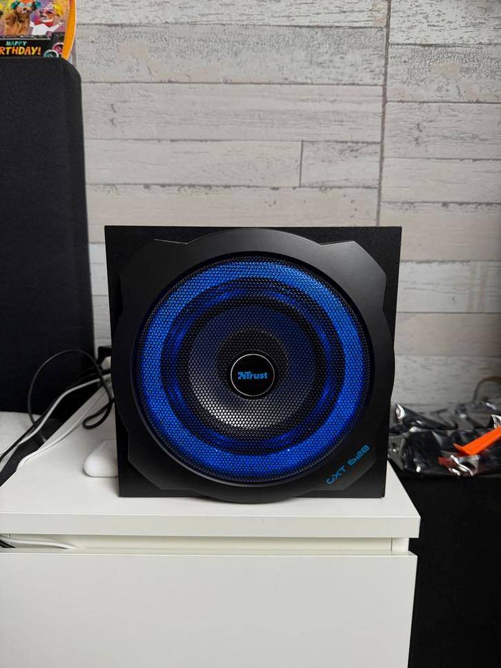 Trust GXT 628 2.1 Subwoofer Limited Edition, Computers en Software, Pc speakers, Gebruikt, Ophalen of Verzenden