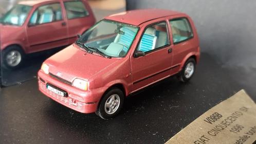 Fiat Cinquecento SX 1996 Bordeaux Metallic 1:43 Vitesse Pol, Hobby en Vrije tijd, Modelauto's | 1:43, Zo goed als nieuw, Auto