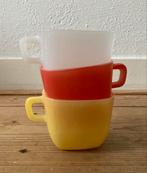 Vintage Opale France kopjes, Ophalen of Verzenden, Gebruikt, Kunststof, Los bestek