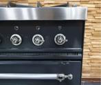 🔥Luxe Boretti Fornuis 80cm antraciet & rvs 5 pits 1 oven, 60 cm of meer, Ophalen of Verzenden, Zo goed als nieuw, Energieklasse A of zuiniger
