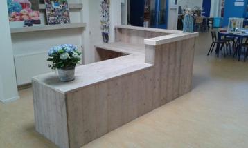 Maatwerk toonbank, dressoir winkelbalie van steigerhout beschikbaar voor biedingen