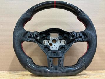 Golf 6 CARBON FIBER stuur nieuw met rode stiksel beschikbaar voor biedingen