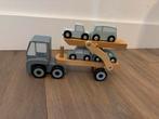 Houten Auto Transporter met Auto's, Ophalen, Zo goed als nieuw, Jongen of Meisje