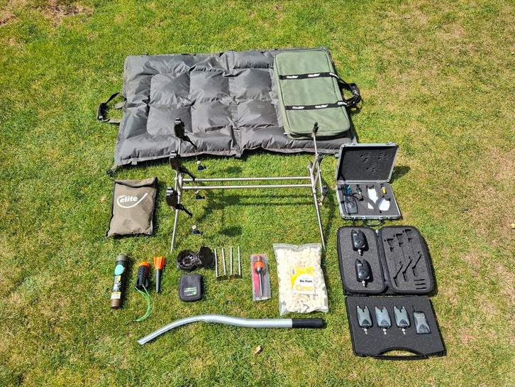 Complete karperset te koop!, Watersport en Boten, Hengelsport | Karpervissen, Zo goed als nieuw, Complete set, Ophalen of Verzenden