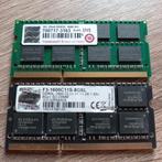 Transcend 16GB 2x 8GB PC3L DDR3L 1600MHz SODIMM laptop, Computers en Software, RAM geheugen, DDR3, Ophalen of Verzenden, Zo goed als nieuw