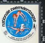 Sticker: KNZB - Nationale Zwemvierdaagse - Onder auspicien v, Sport, Verzenden