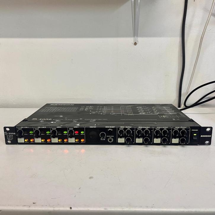 Samson S Zone rack mixer / zone mixer stereo, Muziek en Instrumenten, Effecten, Gebruikt, Ophalen of Verzenden