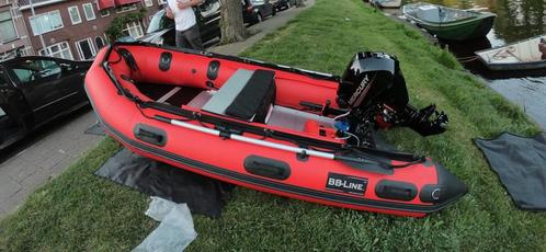 BB-line 360 Rubberboot met 8 pk Mercury, Watersport en Boten, Rubberboten, Zo goed als nieuw, Overige merken, Aluminium, Minder dan 70 pk