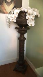 Mooie uitgewerkte pied de stalle met pot, Huis en Inrichting, Woonaccessoires | Zuilen en Pilaren, Ophalen of Verzenden, Zo goed als nieuw