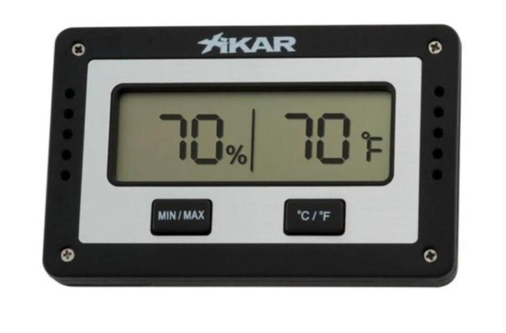 XIKAR  DIGITALE MERK HYGROMETER + TEMPERATUURMETER    dhm03, Verzamelen, Rookartikelen, Aanstekers en Luciferdoosjes, Nieuw, Tabaksdoos of Verpakking