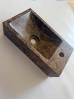Wasbakje fontein toilet marmer donker emperador, Ophalen, Overige typen, Zo goed als nieuw, Minder dan 100 cm