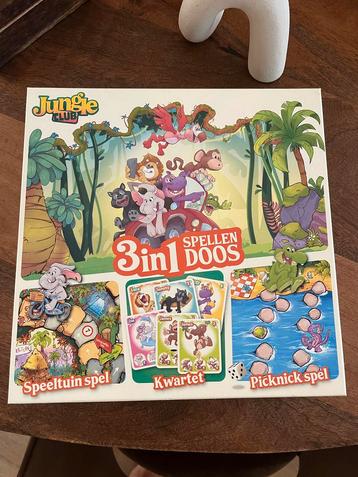 Jungle Club 3-in-1 Spellen Doos beschikbaar voor biedingen