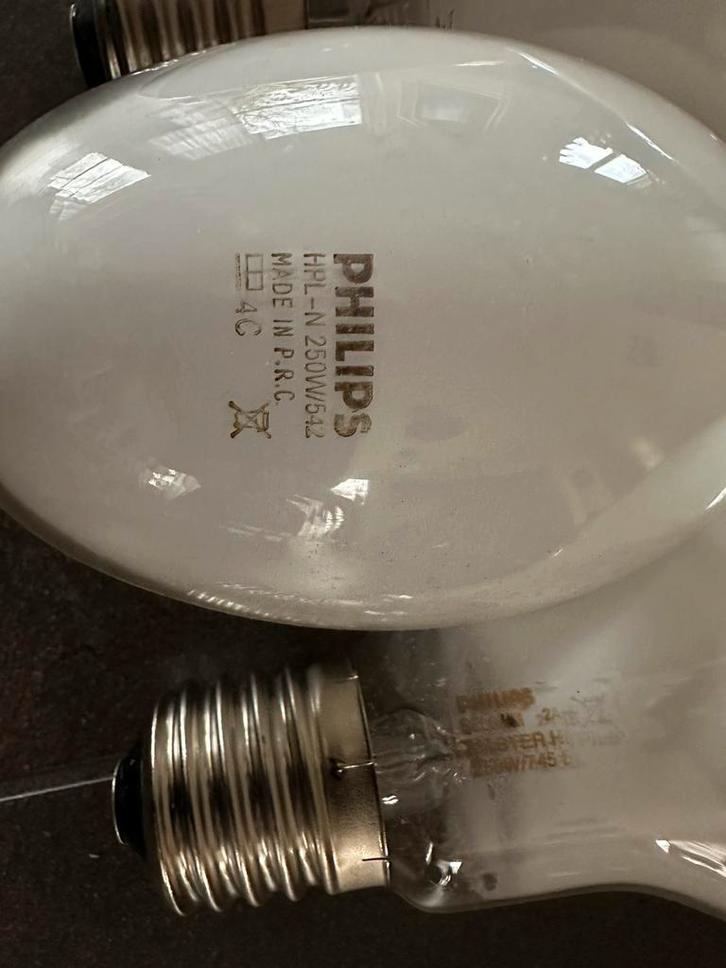 Gasontladingslamp 250W E40 4 stuks, Doe-het-zelf en Verbouw, Bouwverlichting, Gebruikt, Lamp, 200 tot 500 watt, Ophalen of Verzenden