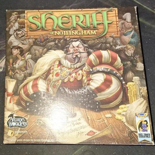 Te koop: Sheriff of Nottingham van Arcane Wonders., Hobby en Vrije tijd, Gezelschapsspellen | Kaartspellen, Gebruikt, Drie of vier spelers