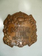 METALEN BROUWERIJ BORDJE"AMSTEL BIER"UIT JAREN 50/60, Ophalen of Verzenden, Gebruikt, Reclamebord