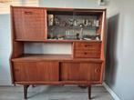 Midcentury highboard vitrinekast, Ophalen, Gebruikt, 25 tot 50 cm
