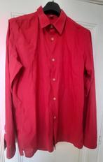 Vuurrood Bikkembergs zomershirt, regular fit, Kleding | Heren, Ophalen of Verzenden, Zo goed als nieuw, Bikkembergs, Halswijdte 43/44 (XL)