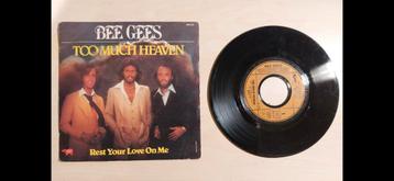 Vinyl 7" inch ep singel Bee Gees, to much heaven. beschikbaar voor biedingen