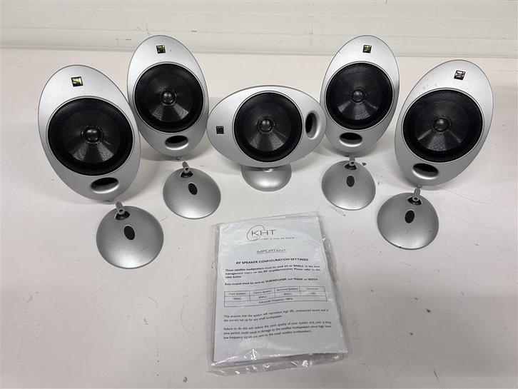 A6926. KHT 2005.2 KEF HTS2001 Satellite speakerset, Audio, Tv en Foto, Luidsprekers, Gebruikt, Minder dan 60 watt, Overige merken