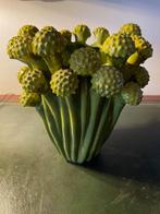 Design bloemenvaas light & living zgan mosterdgroen, Minder dan 50 cm, Groen, Zo goed als nieuw, Ophalen