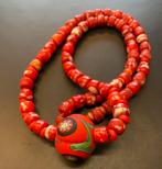 Bohemian Czech glass necklace, Nieuw, Overige materialen, Ophalen of Verzenden, Rood