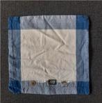 Vintage Katoenen Kussenhoes Jaren '80 37 x 38 cm, Ophalen of Verzenden, Zo goed als nieuw, Blauw, Vierkant