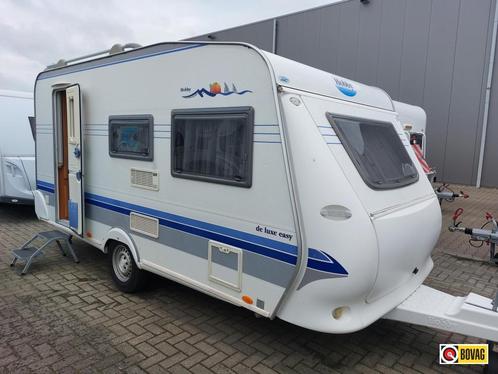 Hobby De luxe Easy 440 SB 2006 Voortent/Fietsenrek, Caravans en Kamperen, Caravans, Bedrijf, tot en met 3, 1000 - 1250 kg, Treinzit