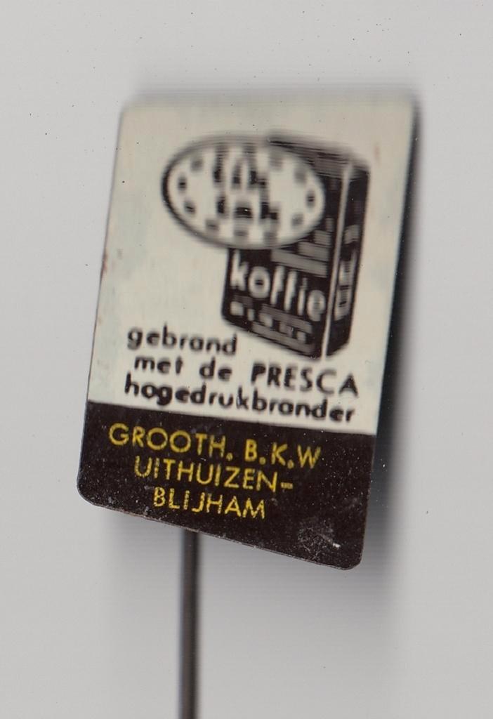 TikTak Koffie Uithuizen Blijham speldje, Verzamelen, Speldjes, Pins en Buttons, Gebruikt, Speldje of Pin, Overige onderwerpen