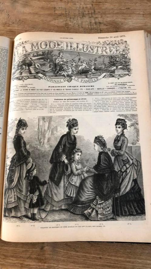 Jaargang 1876 la mode illustrée (gereserveerd LAND), Antiek en Kunst, Antiek | Boeken en Bijbels, Ophalen of Verzenden