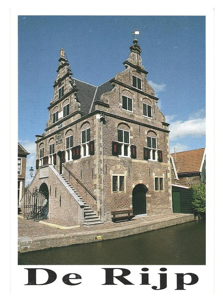 942426 De Rijp NH Raadhuis Nette oude kaart Onbeschreven, Verzamelen, Ansichtkaarten | Nederland, Ongelopen, Noord-Holland, Ophalen of Verzenden