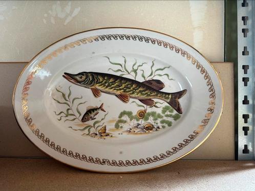 Visservies 12 delig veritable porcelaine, Antiek en Kunst, Antiek | Schalen, Ophalen of Verzenden