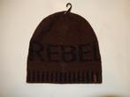Nieuw Barts bruin gebreide rebel kindermuts maat 53 /vanaf 4, Jongen of Meisje, Barts, Nieuw, Ophalen of Verzenden