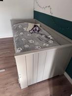 Bed met uitschuifbaar logeerbed, Ophalen, 85 tot 100 cm, Gebruikt, Matras