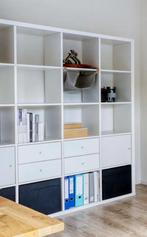 Kast Kallax/Expedit 5x5 vakken (+ lades & deurtjes), Huis en Inrichting, Ophalen, 150 tot 200 cm, Zo goed als nieuw, 150 tot 200 cm