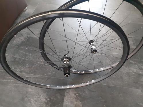 wielset race met H Plus Son velgen en DT350 en DT spaken., Fietsen en Brommers, Fietsonderdelen, Nieuw, Racefiets, Wiel, Ophalen of Verzenden