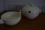 2 grote schalen , 1 met deksel, Antiek en Kunst, Antiek | Schalen, Ophalen of Verzenden