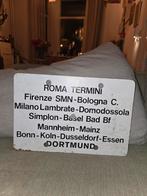 Originele, vintage spoorwegbestemmingsbord., Verzamelen, Ophalen of Verzenden, Trein, Overige typen